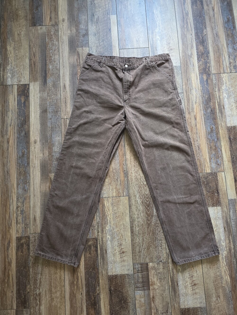 Carhartt - Vintage Made in USA CHT Canvas Work Pants - 42x34 - Chestnut
